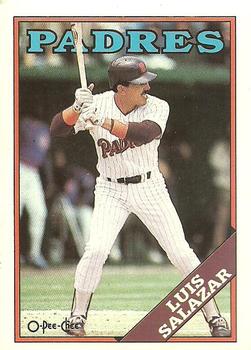 1988 O-Pee-Chee Baseball Cards 276     Luis Salazar